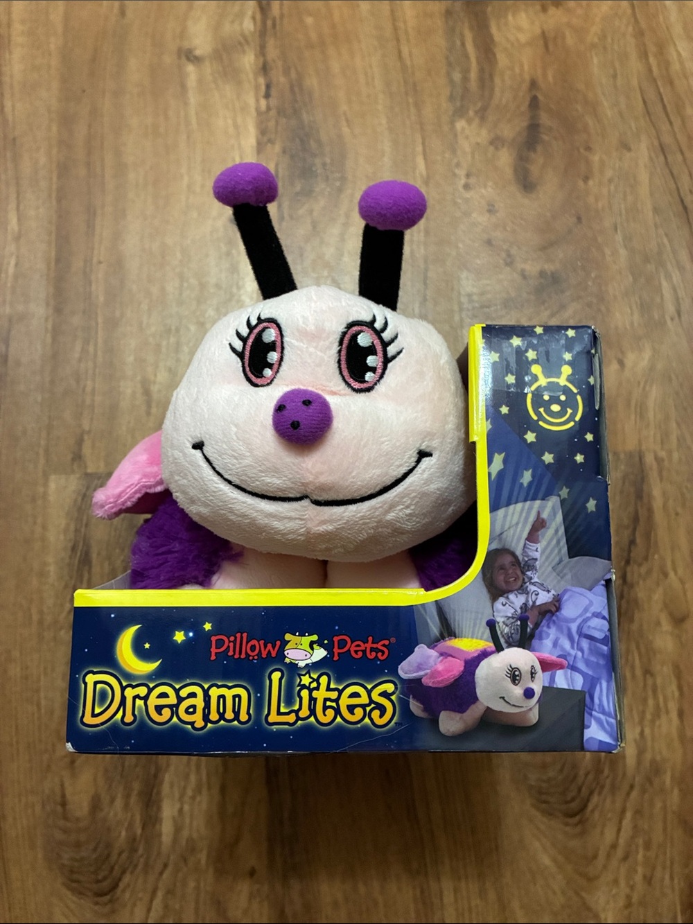NIB Pillow Pets Dream Lites Fluttery Butterfly – Night Light Star Projector 2012